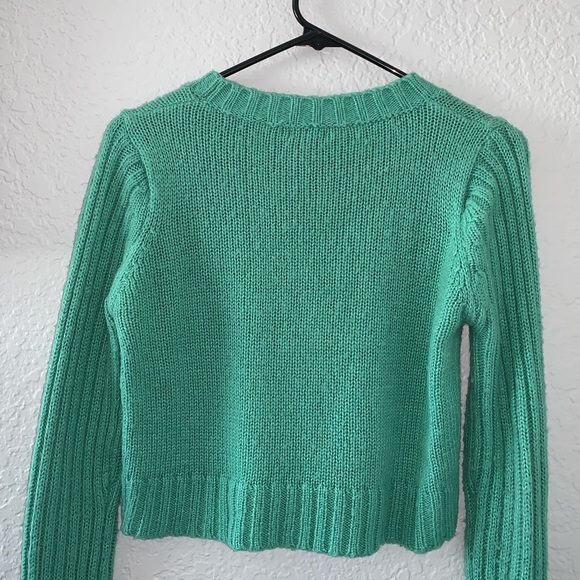 Green knit sweater - Picture 4 of 4